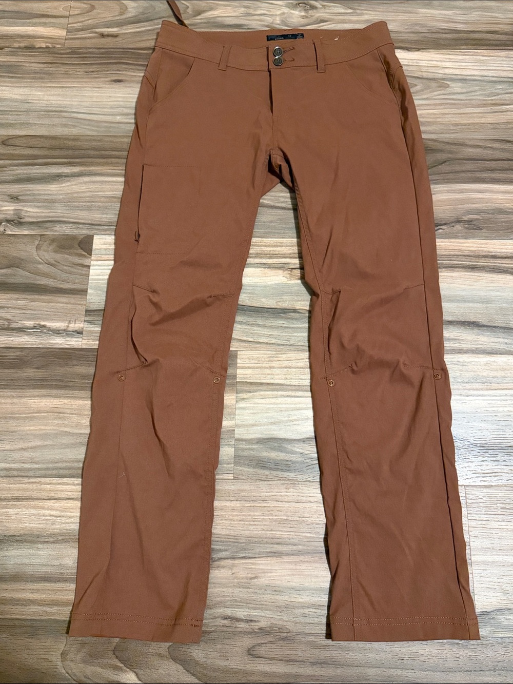 Prana Halle Pant Women 10 Regular Inseam Brown Hiking Outdoor Pants Gorpcore